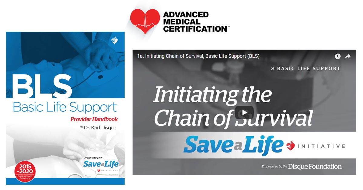 Initating The Chain Of Survival Online BLS Course Handbook