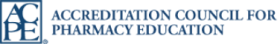 Logo of the Accreditation Council for Pharmacy Education featuring the acronym ACPE and the organization's full name in blue text.
