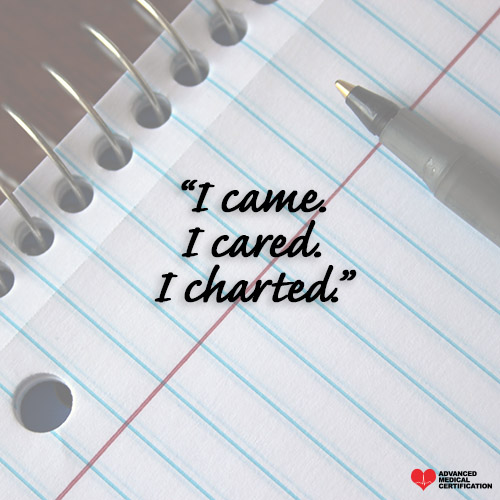 funny nurse quote chart cared