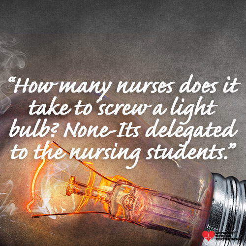 funny nurse quote lightbulb student