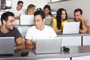 nursing students studying