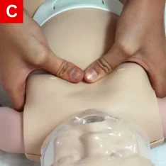 BLS Figure 11 C two thumb-encircling hands