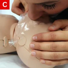 CPR Figure 26 C Blow for one second and watch the chest rise