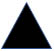 black triangle representing bomb threat emergency