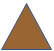 Brown Triangle Representing Severe Weather