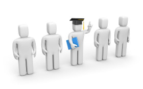 Graduating student among non-graduates