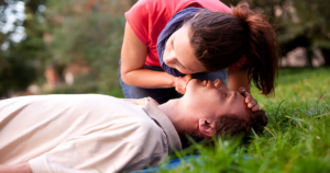 CPR checking for breath