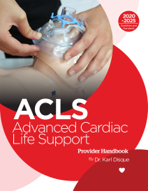 Hands demonstrating use of a resuscitation mask on a training mannequin; cover of 