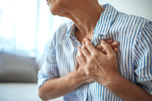 Patient having a cardiac attack