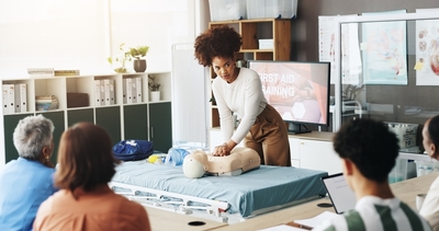 group of people attended the cpr class