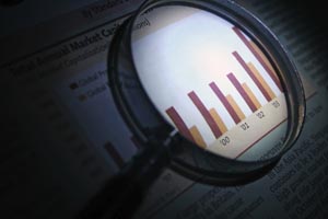 bar chart showing growth trends