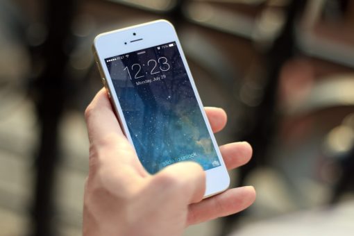 holding cellphone