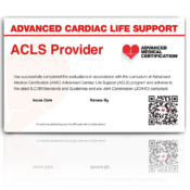 ACLS Provider Card