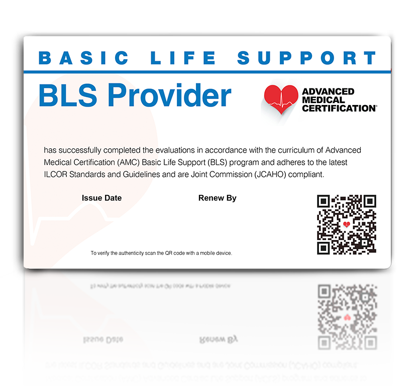 BLS Provider Card Front