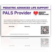 PALS Provider Card Front