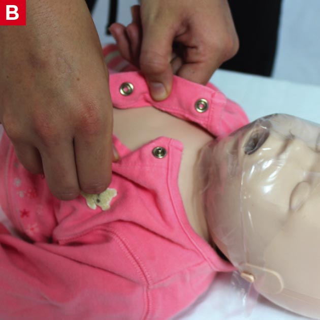 BLS AED Children Infants - Remove Clothing