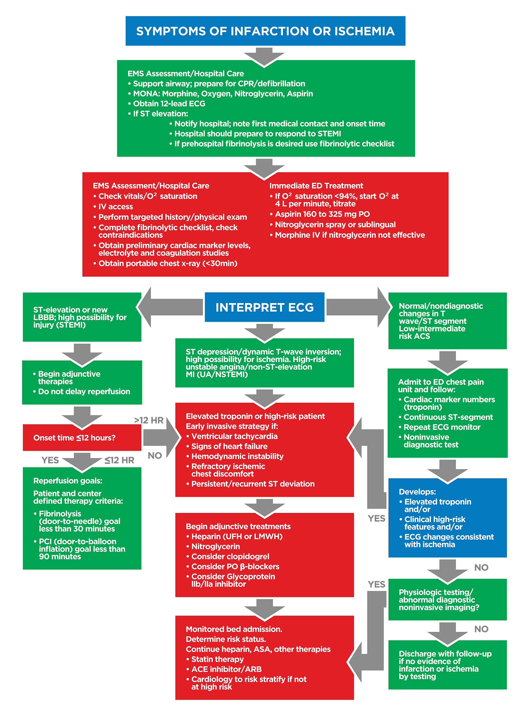 ACLS Adult Coronary Syndrome Algorithm