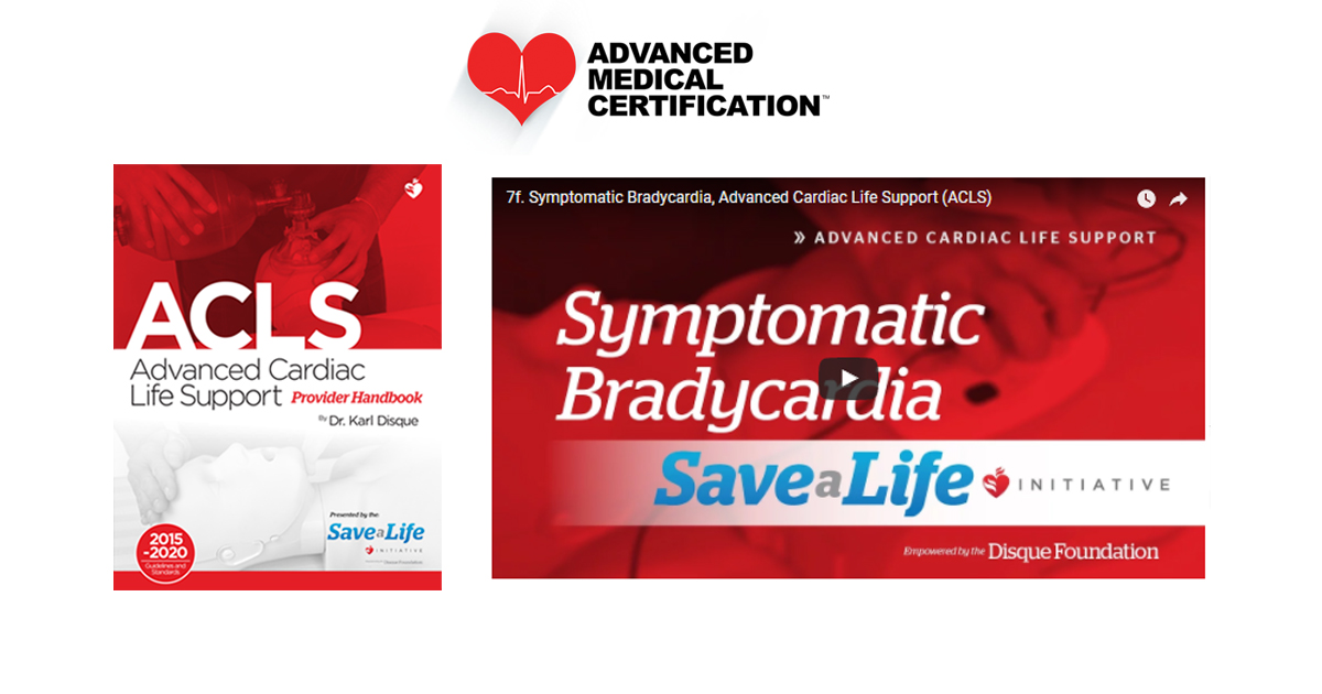 Symptomatic Bradycardia Acls Online Handbook