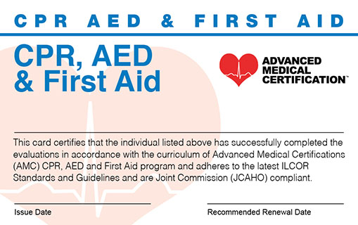 Cpr Aed First Aid Certification Renewal 100 Online