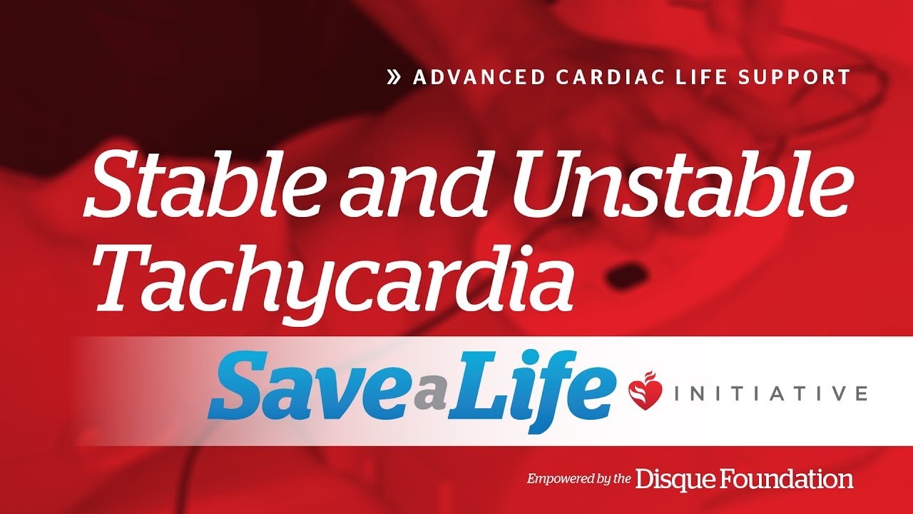 Stable vs Unstable Tachycardia ACLS Online Handbook
